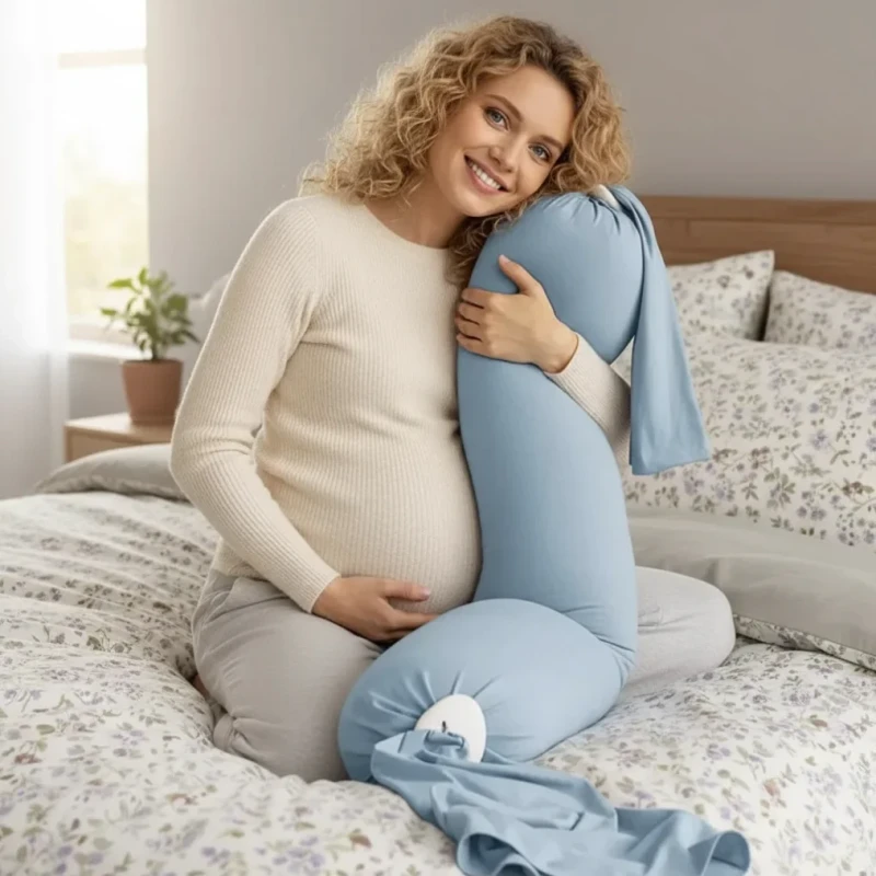 OEKO-TEX-Certified-Adjustable-Washable-Cover-Design-Full-Body-Support-Pregnancy-Pillow-for-Sleeping-and-Nursing