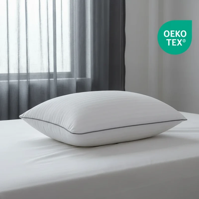 OEKO-TEX-Certified-Factory-Supplier-Polyester-Fiber-Hotel-Collection-Strip-Super-Soft-Standard-Size-Microfiber-Pillow-2kg