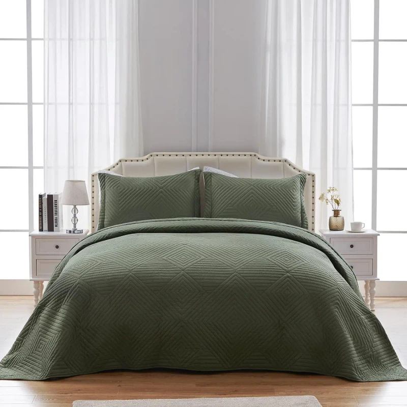 OEKO-TEX-Certified-Lightweight-Bedding-Set-3pcs-Quilt-Bedspread-Coverlets-for-Home-Use