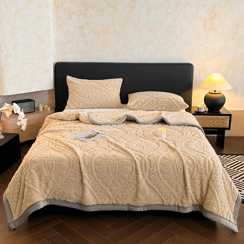 OEM-Blanket-for-Bed-3D-Floral-Taffeta-Fleece-Blanket-Single-Layer-Fluffy-Throw-for-Bed-Couch-Hotel-Use-Blanket