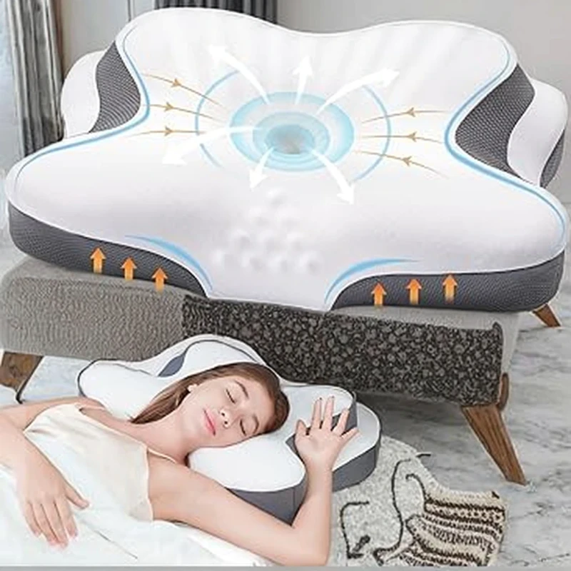 OEM-China-Modern-Polyester-Fiber-Butterfly-Cervical-Memory-Foam-Pillow-Ergonomic-Comfortable-Sleep-OEKO-TEX-Everyday