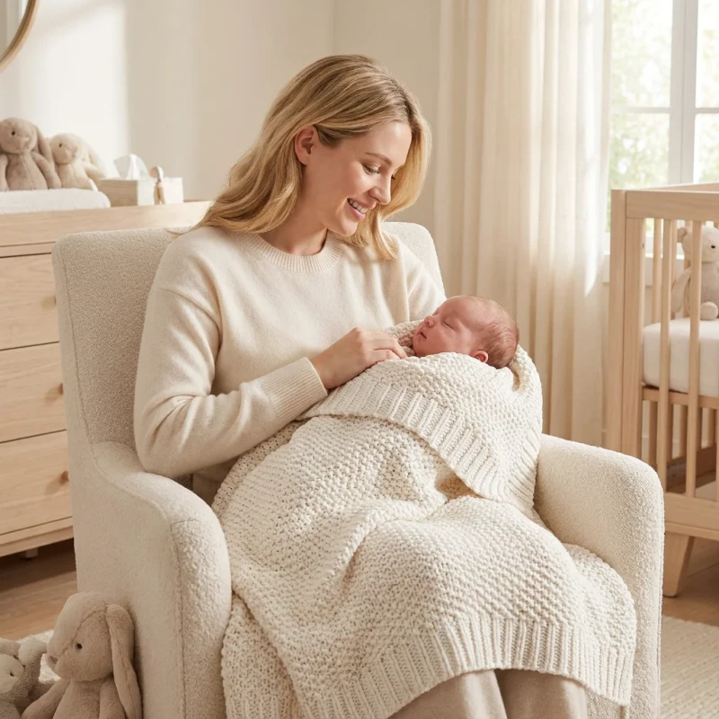 OEM-Custom-80x100cm-Chunky-Knit-Baby-Blanket-Newborn-Swaddle-Wrap-Infant-Sleeping-Bedding-for-Baby-Clothes-Newborn-Boutique-Gift