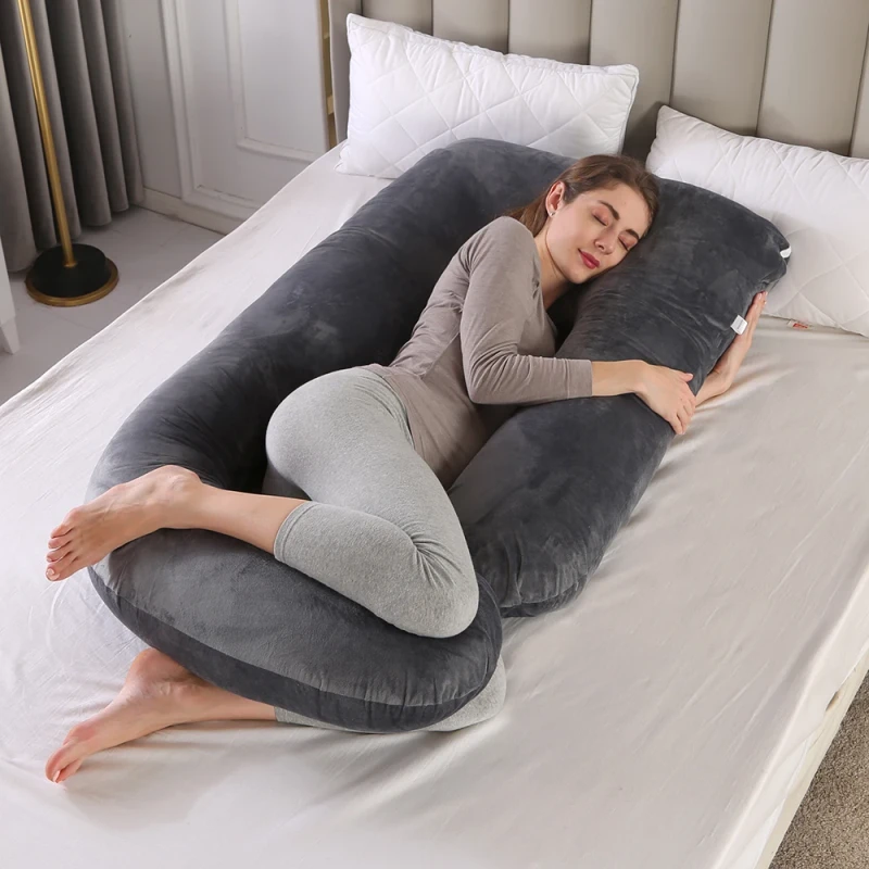 OEM-Custom-Hybrid-Design-Cooling-Comfort-Full-body-Support-Side-Sleeping-Maternity-Pillow-for-Pregnancy-Back-Pain