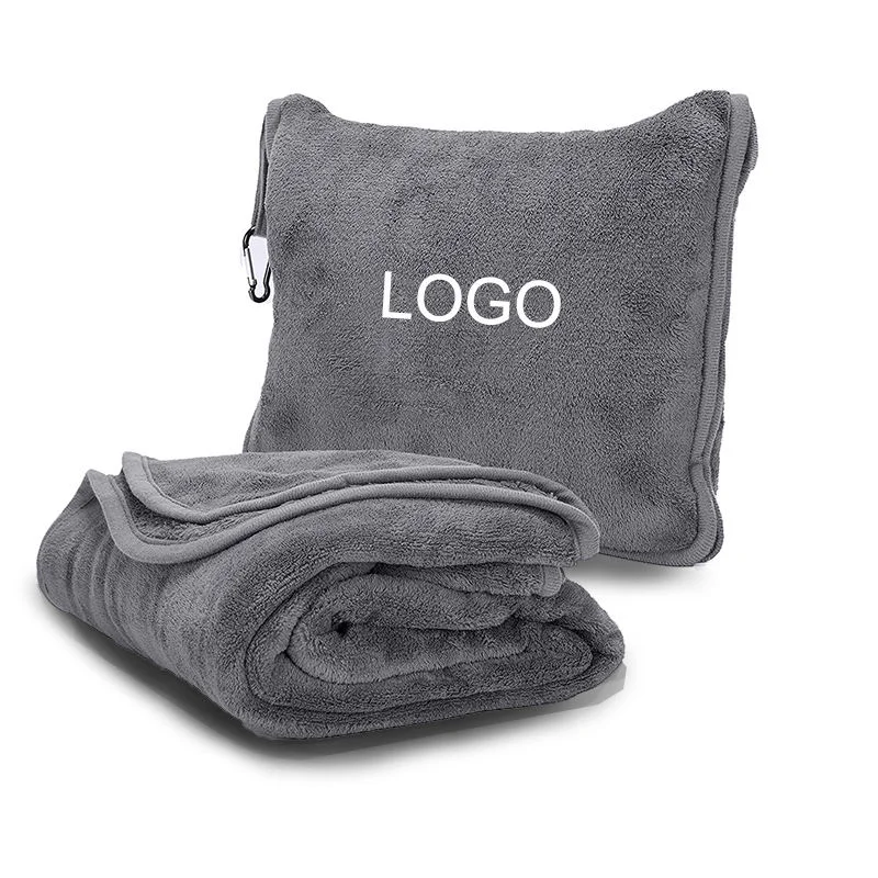 OEM-Custom-Logo-2-in-1-Airplane-Travel-Blanket-with-Pillow-Portable-Knitted-Four-Seasons-Travel-Blanket-for-Airline-Gift-Set
