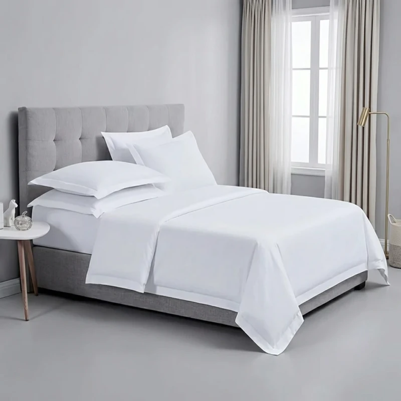 OEM-Custom-Logo-Cotton-Luxury-Hotel-Bedding-Set-for-Resorts-5-Low-Shrinkage-Including-Sheet-Pillowcase-Duvet-Cover