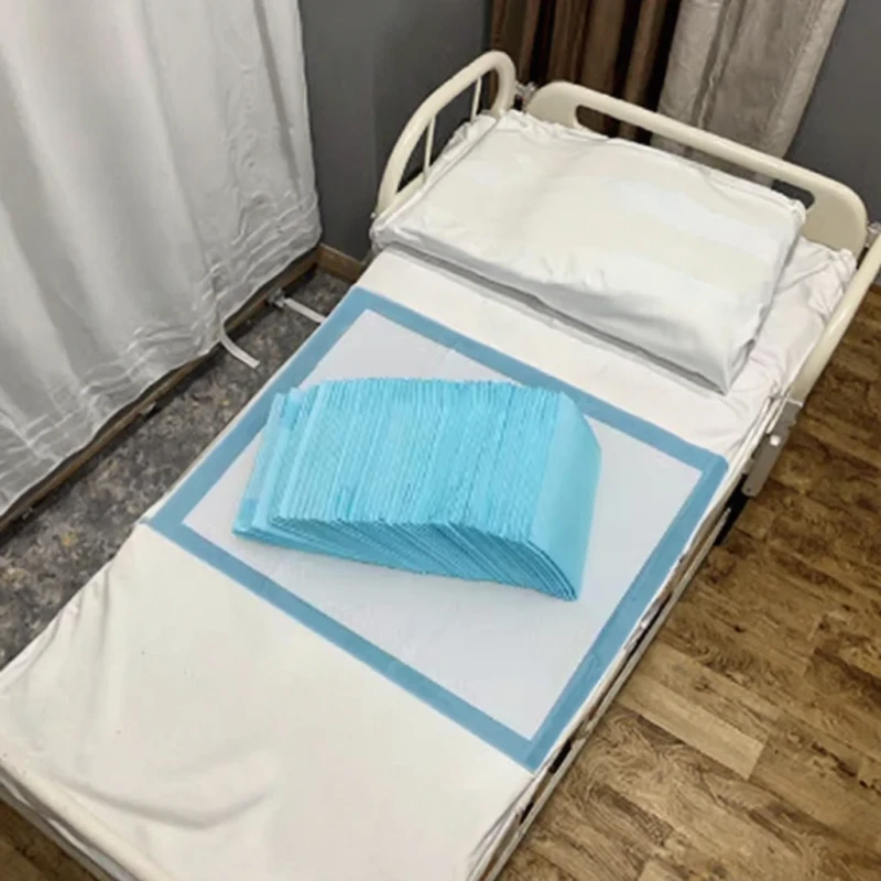 OEM-Disposable-Waterproof-Fluff-Pulp-5-Ply-Bed-Sheet-60x90cm-Underpad-for-Patient-Nursing-Incontinence