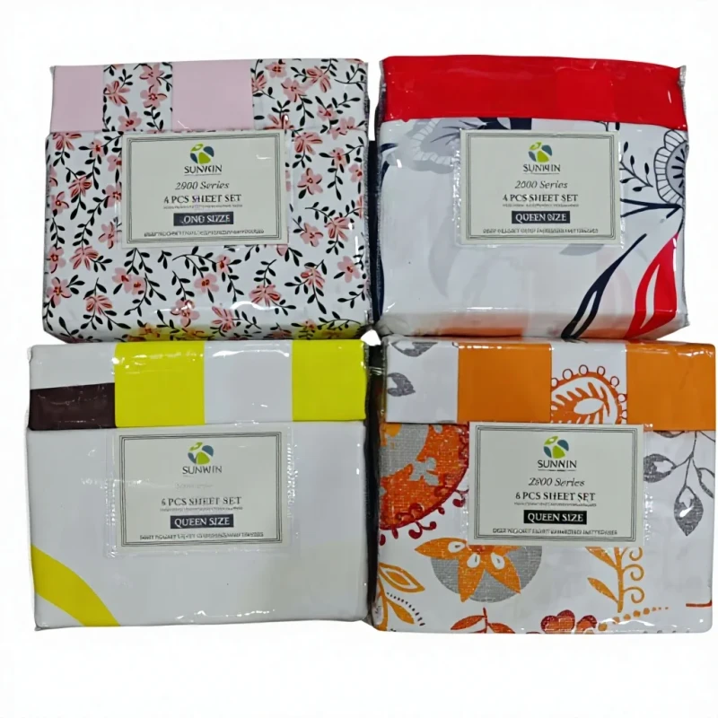 OEM-High-Quality-Sheets-Colorful-Microfiber-Bedding-Set-6-Pieces-Bed-Sheet-Set