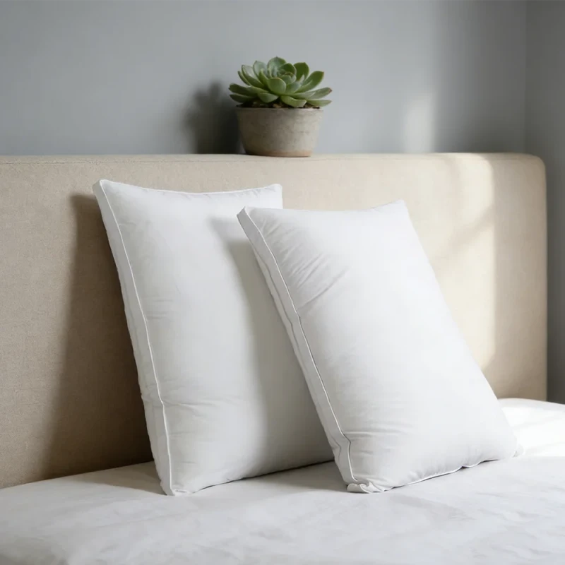 OEM-ODM-800g-1000g-1200g-Modern-Hotel-Bedroom-Pillow-with-Neck-Support-Solid-Pattern-233TC-Density-40s-Cotton