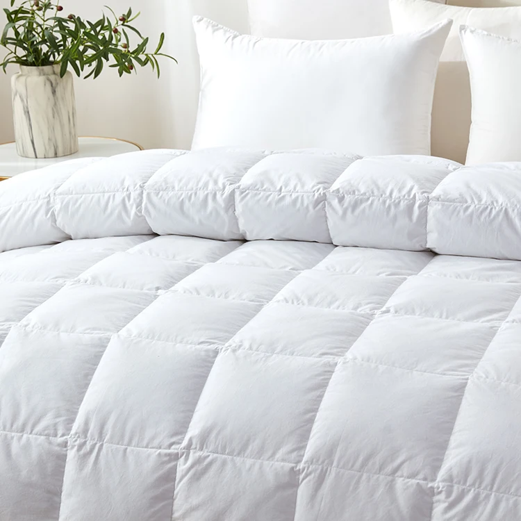 OEM-ODM-Duck-Down-Quilt-Cotton-Throws-Blanket-Heavy-Winter-Handmade-King-Size-European-Goose-Feather-Down-Quilt