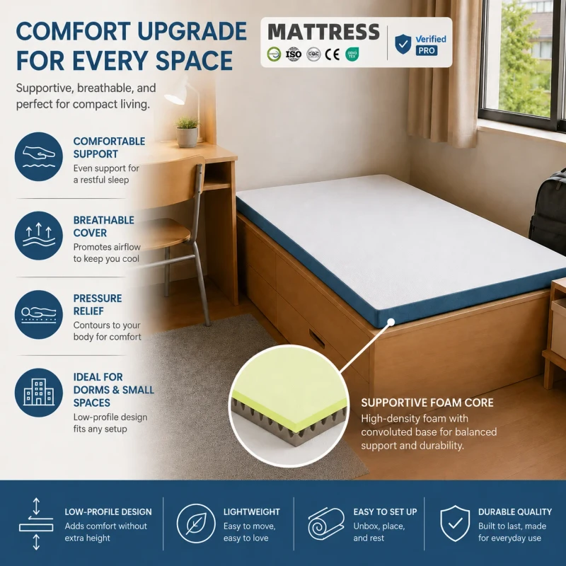 OEM-ODM-Service-High-Quality-Cooling-Foam-Mattresses-Memory-Foam-Mattress-With-Egg-Crate-Support-Foam-Mattress-For-Home-Hotel