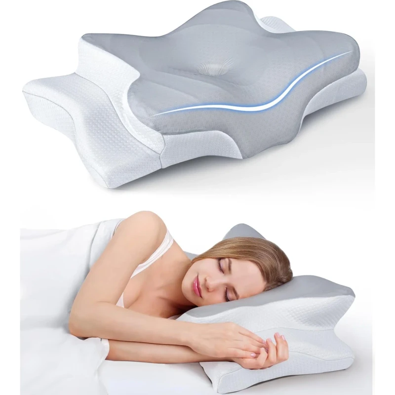 OEM-Orthopedic-Memory-Foam-Cervical-Contour-Pillow-Knitted-Technique-for-Hotel-Use-Neck-Support-for-Comfortable-Sleep