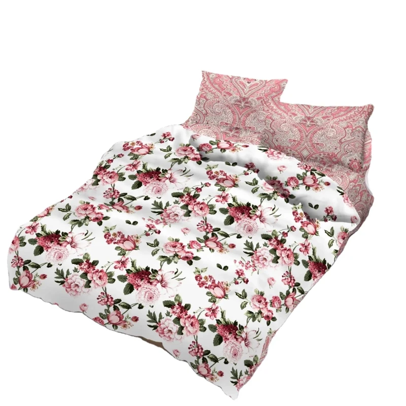OEM-Personalized-100-Polyester-Duvet-Cover-Bed-Sheet-and-Pillowcase-Set-King-Size-4-Pcs-Microfiber-Bedsheets