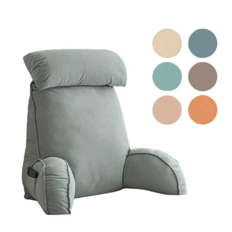 OEM-Shredded-Memory-Foam-Reading-Bed-Rest-Pillow-for-Bed-Reading