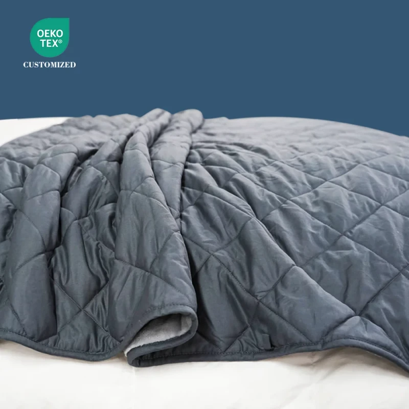 Oeko-CE-Certificated-Bamboo-Cooling-Adult-and-Kids-Weighted-Blanket-Heavy-Blanket