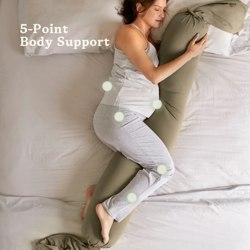 Oeko-Tex-Adjustable-Shaped-Removable-Cover-Pregnancy-Pillow-for-Sleeping-Hypoallergenic-Cooling-Maternity-Pillow