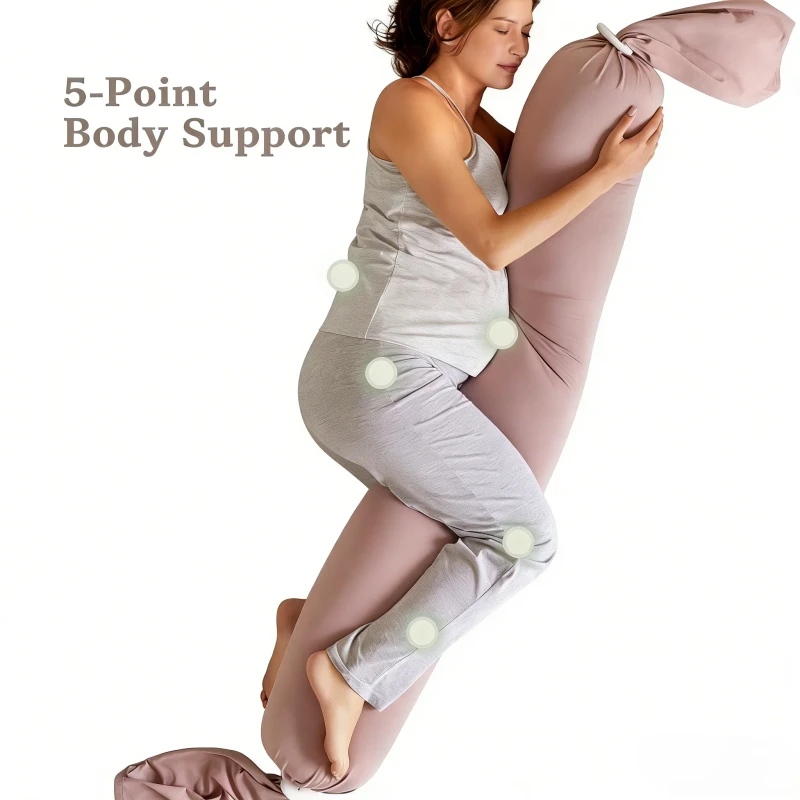 Oeko-Tex-Custom-Adjustable-Shape-Firmness-Pregnancy-Pillow-Belly-Back-5-Point-Body-Support-Maternity-Pillow-For-Sleeping