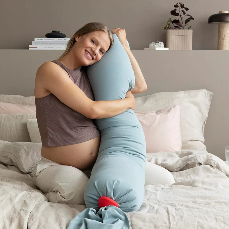 Oeko-Tex-Sorona-Or-Microbeads-Fill-Maternity-Pillow-Breathable-Full-Body-Adjustable-Support-Pregnancy-Pillow-For-Sleeping