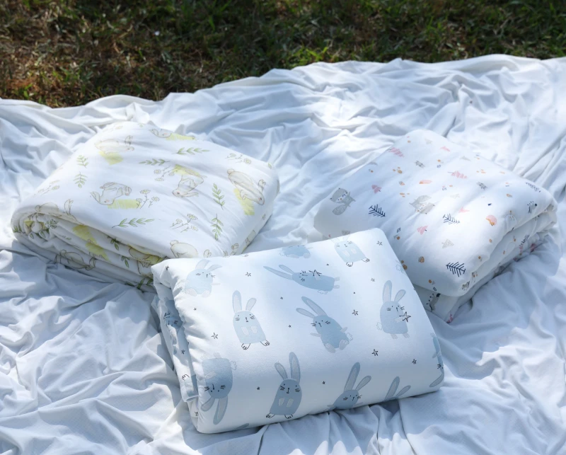 Oeko-Tex-Tecell-Sorona-Soft-Animal-Printed-Baby-Quilt-Comforter-Blanket-Warm-Bedding-for-Kids-Infants-Toddlers-for-Crib-Cot