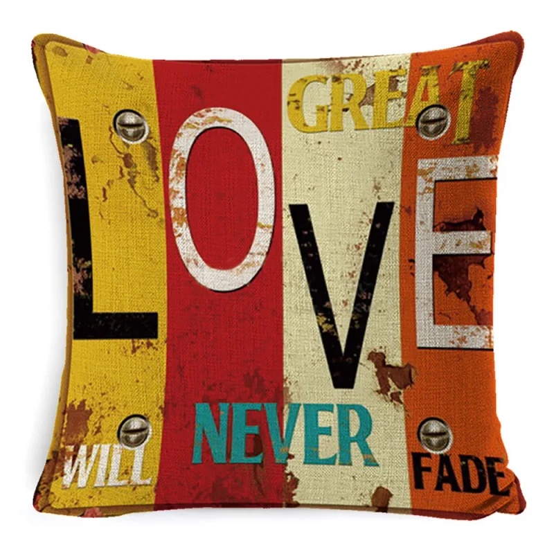 Old-Style-Throw-Pillow-Case-Heartwarming-Words-Design-Eco-Friendly-100-Polyester-Customizable-Cushion-Cover-for-Indoor-Decor