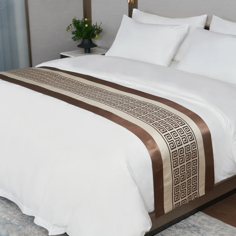 One-Stop-Hotel-Supplies-Hotel-Bed-Decoration-Bed-Runner-Woven-Polyester-Luxury-Hotel-Bed-Runner