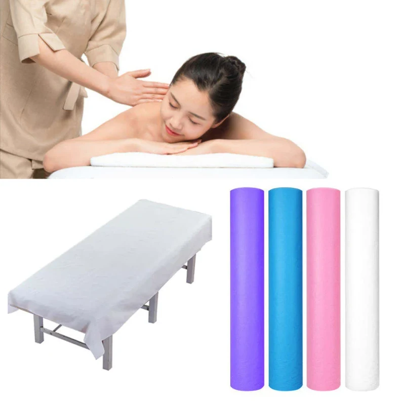 One-time-Sofa-Bedding-Set-60-180-cm-White-Disposable-Bed-Sheet-Roll-20gsm-Perforated-Bed-Hygiene-Crepe-Paper-Check-Table-Roll