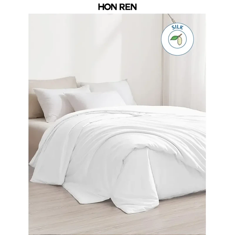 Organic-Collection-Ultra-Soft-Silk-Comforter-with-Cotton-Shell-Light-weight-Silk-Duvet-Top-Grade-Mulberry-Silk-Quilt-for-Home