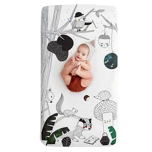Organic-Cotton-Muslin-Fitted-Crib-Sheet-with-Reactive-Print-Bamboo-Jersey-Baby-Changing-Pad-Cover-Play-N-Sheet-Bedding