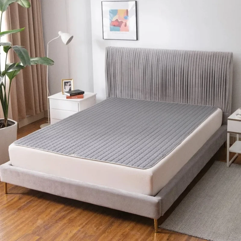 Organic-Cotton-Soft-Fitting-Printed-Grounding-Flat-Sheet-Plain-Style-for-Hotel-Hospital-Use-Organic-Cotton-Sleeping-Pad