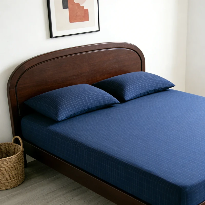 Organic-Cotton-Woven-Anti-Static-Shielding-Earthing-Bedding-Cover-Silver-Fiber-Fabric-Grounding-Fitted-Bed-Sheets