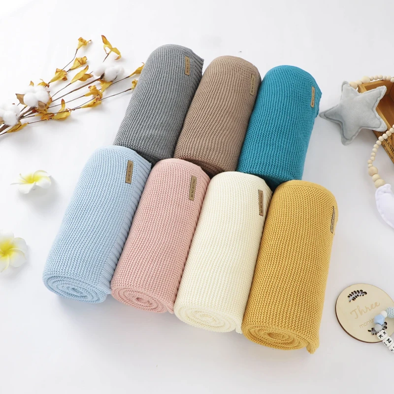 Organic-Knitted-Cotton-Baby-Blanket-Bedding-for-Boys-and-Girls-All-Season-Use-0-12-Months