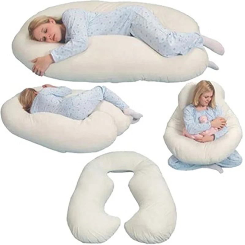 Organic-U-Shaped-Full-Total-Body-Maternity-Pregnancy-Sleeping-Pillow-for-Pregnant-Women
