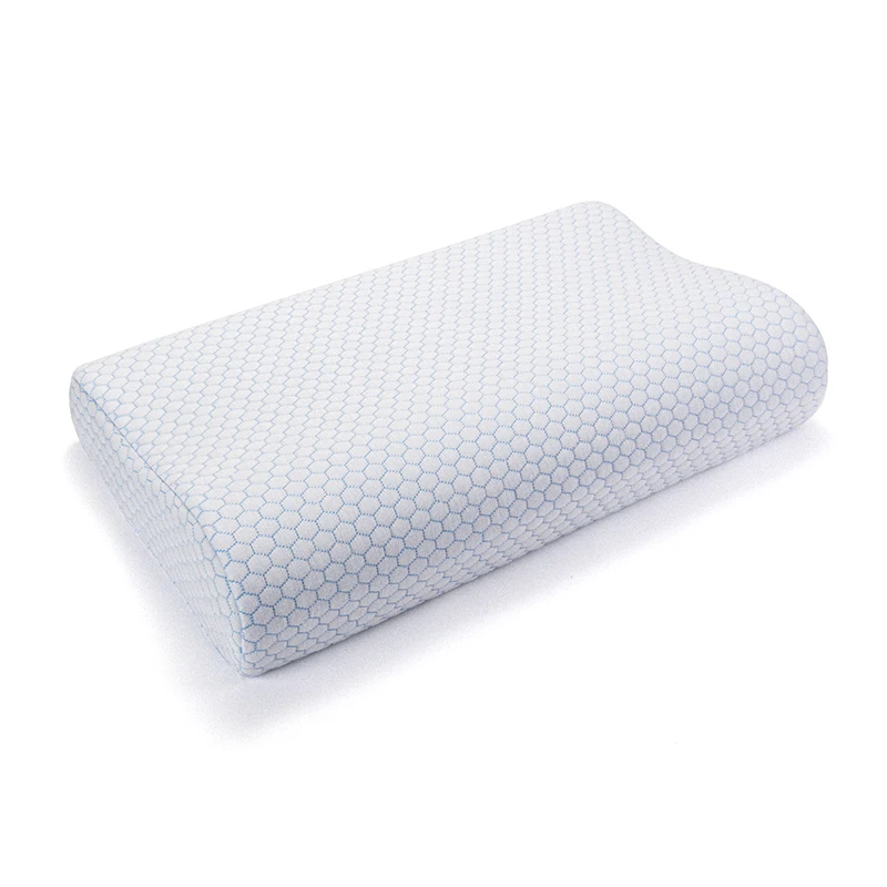 Orthopedic-Cervical-Neck-Memory-Foam-Pillow-with-100-Cotton-Cover-and-Solid-Pattern