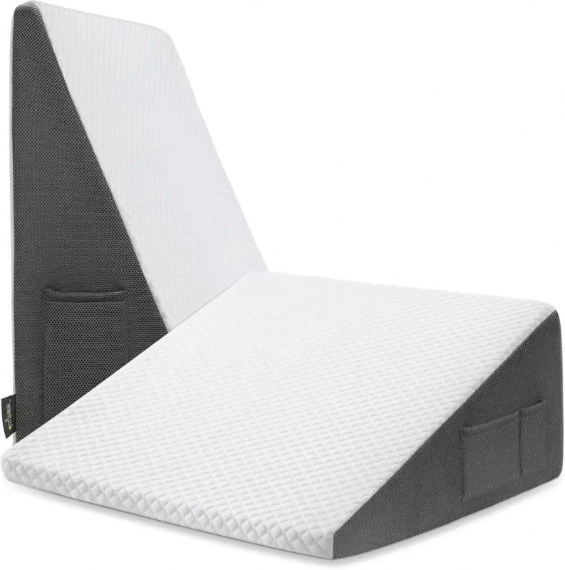 Orthopedic-Comfort-Pillows-Triangle-Shaped-Memory-Foam-Pillow-Relief-Backrest-Bed-Reading-Memory-Foam-Wedge-Pillow
