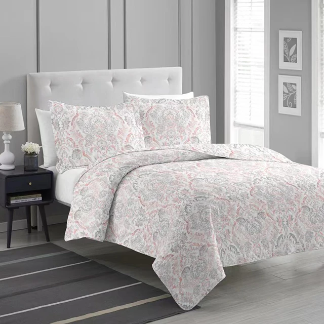 Oversized-Luxury-100-Velvet-Quilt-Bedspread-Coverlet-Set-3pcs-Customized-Size-Cotton-200tc-White-Fluffy-Solid
