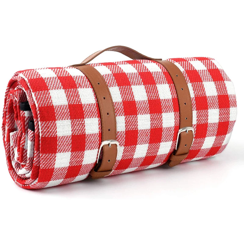Packable-Waterproof-Blanket-Portable-Camping-and-Hiking-Mat-Colorful-Checkers-Outdoor-Picnic-Mattress