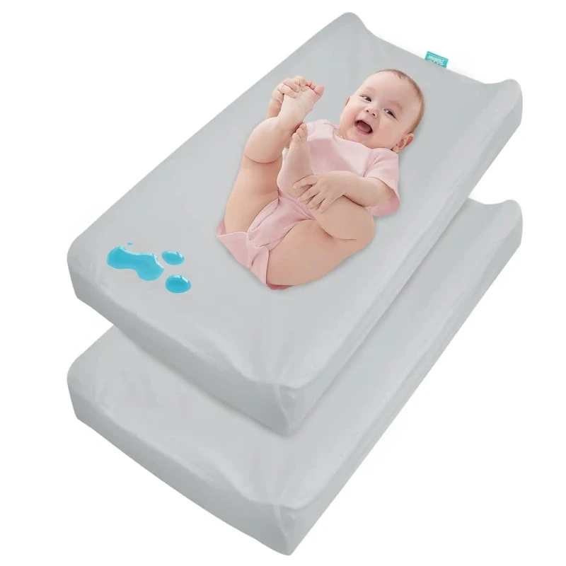 Pad-Cover-Waterproof-2-Pack-Diaper-Change-Table-Sheets-for-Baby-Boys-Girls