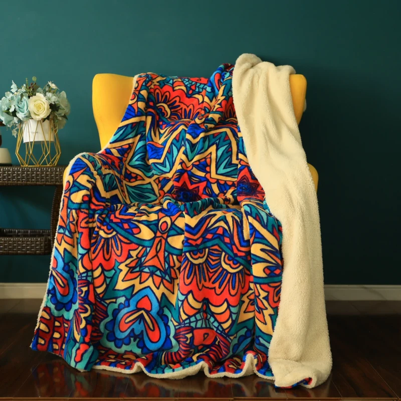 Personalized-Sublimation-Name-Fleece-Blankets-with-Logo-for-Winter