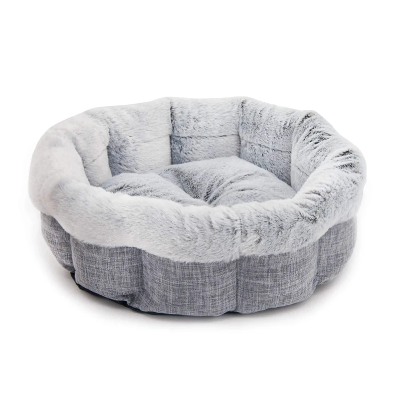 Pet-Bed-Round-Plush-Nest-Soft-Oxford-Fabric-Heating-Dog-Cat-Bed-Cave-for-Small-Pets