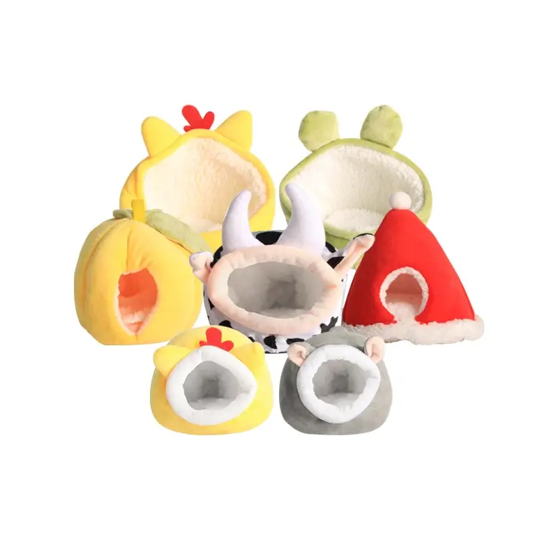 Pet-Hamster-Bed-Luxury-Linen-Accessories-Winter-Nest-for-Small-Pet-Guinea-Pig-Cotton-House