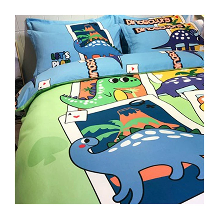 Pigment-Print-Bed-Sheet-Cartoon-Custom-Printed-Kids-Bedding-Textile-Fabric-Brushed-Microfiber