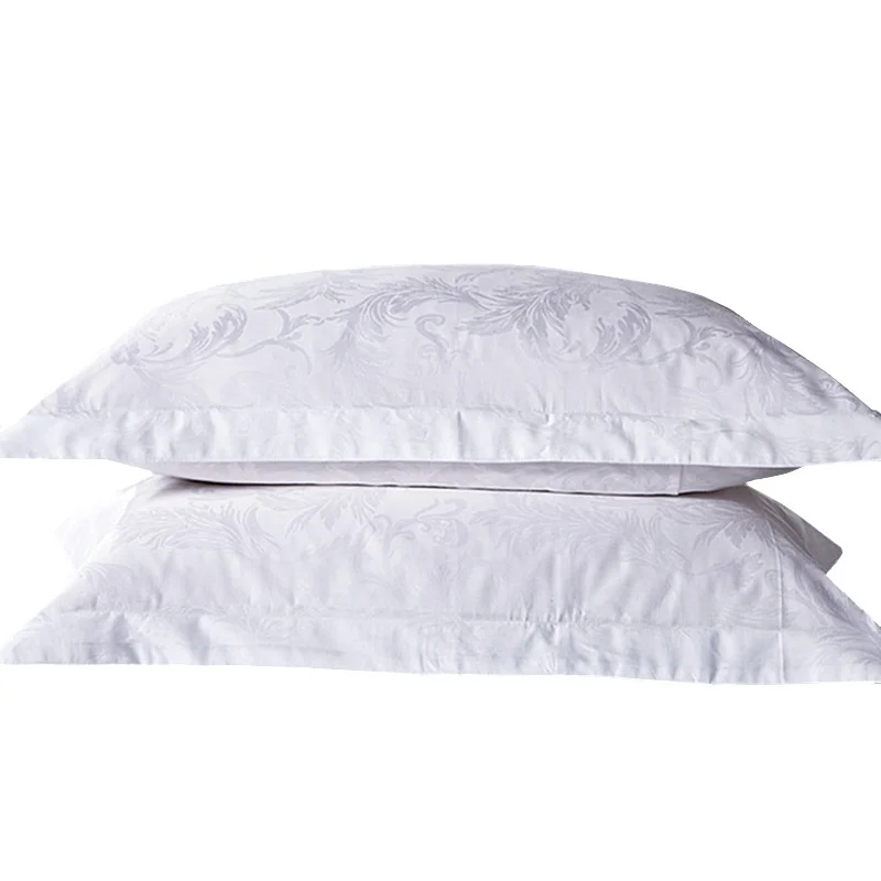 Pillow-Cases-100-Jacquard-Cotton-Pillowcase-Luxury-Hotel-Home-Single-Bedding-Pillowcases