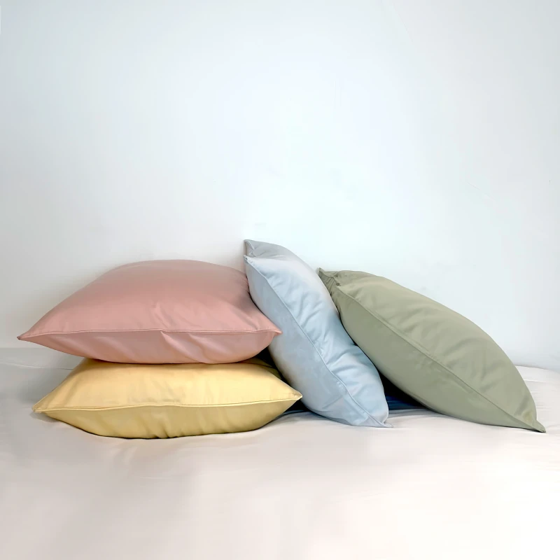 Pillow-Cover-Customized-Color-King-Size-Woven-Bedding-65-Bamboo-35-Cotton-400T-Pillowcase-Pair