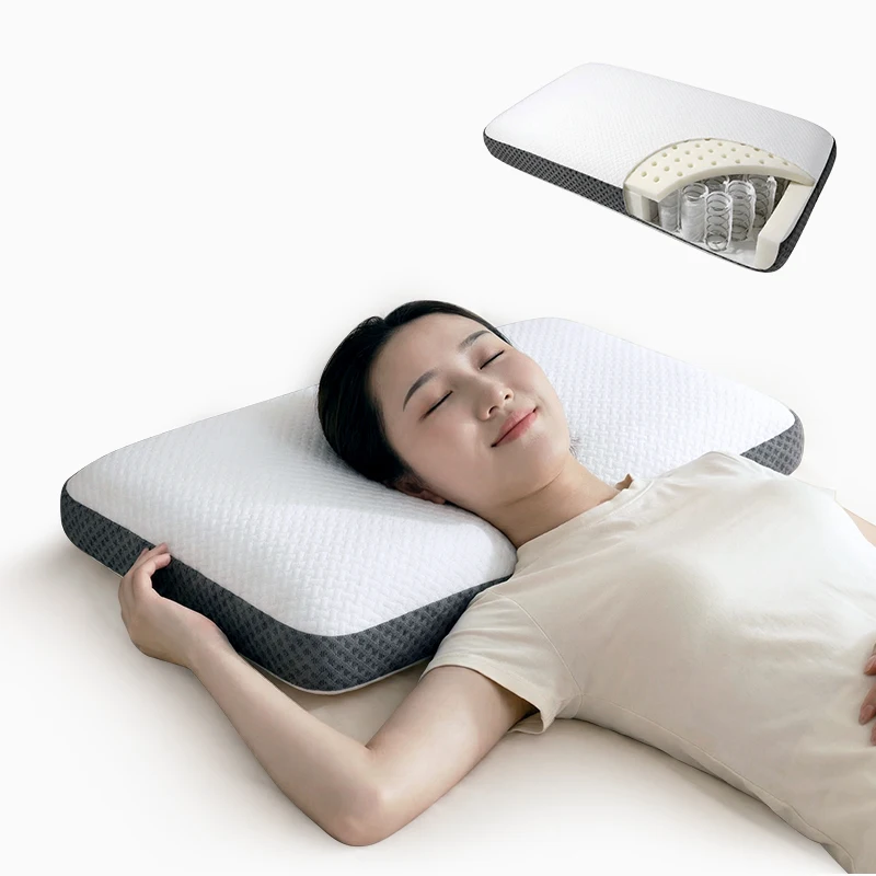 Pillow-Manufacturer-Independent-Spring-Pillow-Ergonomic-Support-Pocket-Spring-Sleep-Pillow-For-Neck-Relief