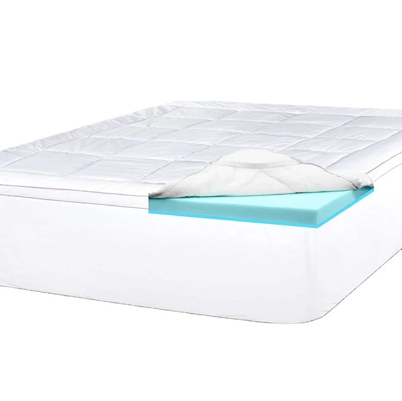 Pillow-Top-Memory-Foam-Comfort-Mattress-Topper