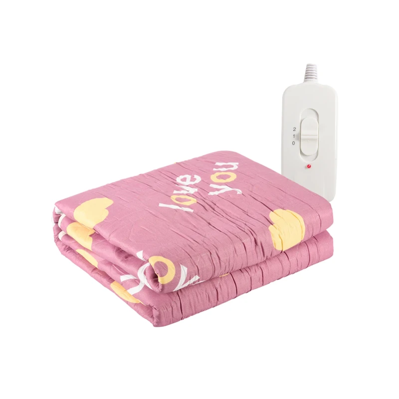 Pink-Polyester-Fabric-60X130CM-Electric-Blanket-Simple-Low-High-Heating-Levels-Electric-Heating-Bed-for-Household