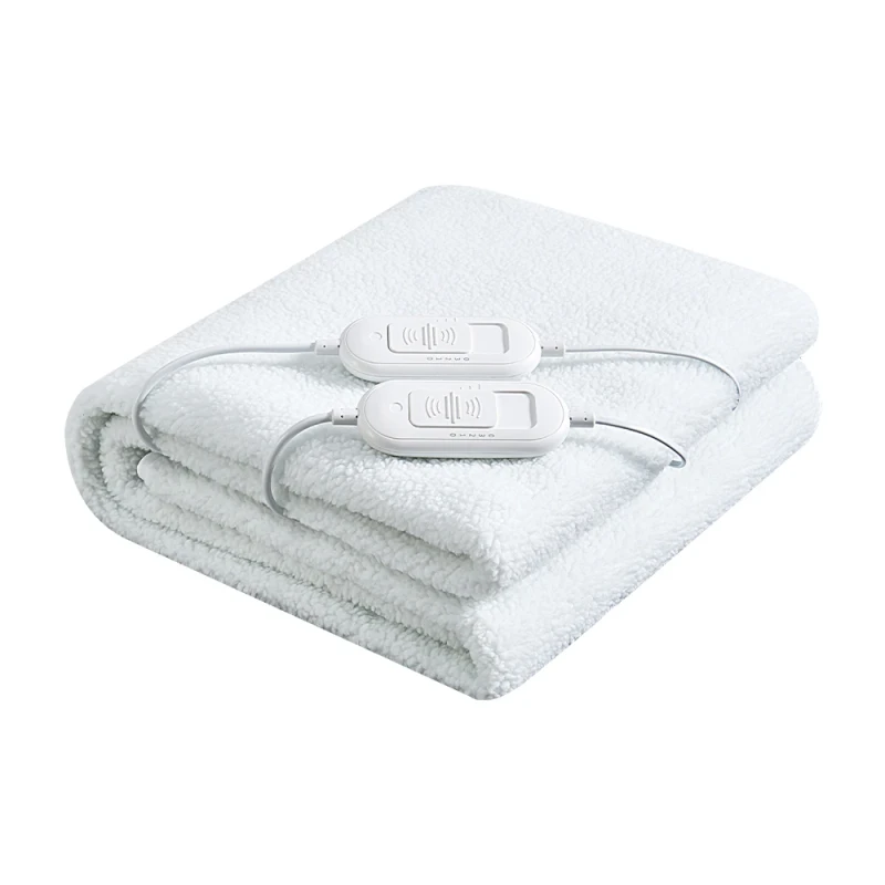 Plush-Fleece-King-Size-Electric-Blanket-Portable-Fitted-Bed-Winter-Washable-Heating-Wire-Overheat-Protection