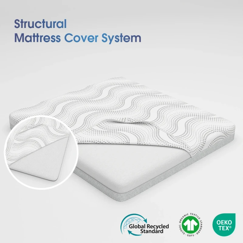 Polka-Dot-Fitted-Bed-Protection-Pad-Bedding-Washable-Mattress-Cover-Dustproof-Multi-Size-For-Home-Use