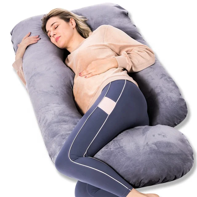 Poly-Fiber-Filled-U-Shape-and-Contouring-Full-Body-Pillow-for-Pregnant-Women