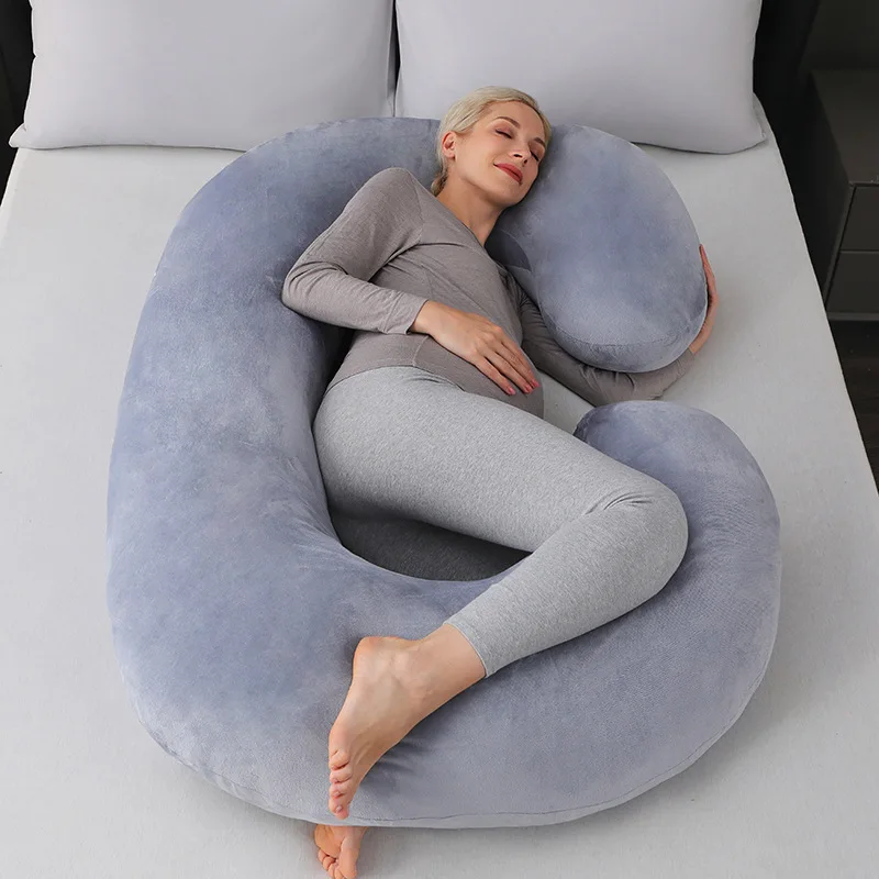 Polyester-Fiber-Velvet-Sizes-70x140cm-80x150cm-Pregnant-Womens-U-Shaped-Pregnancy-Body-Pillow