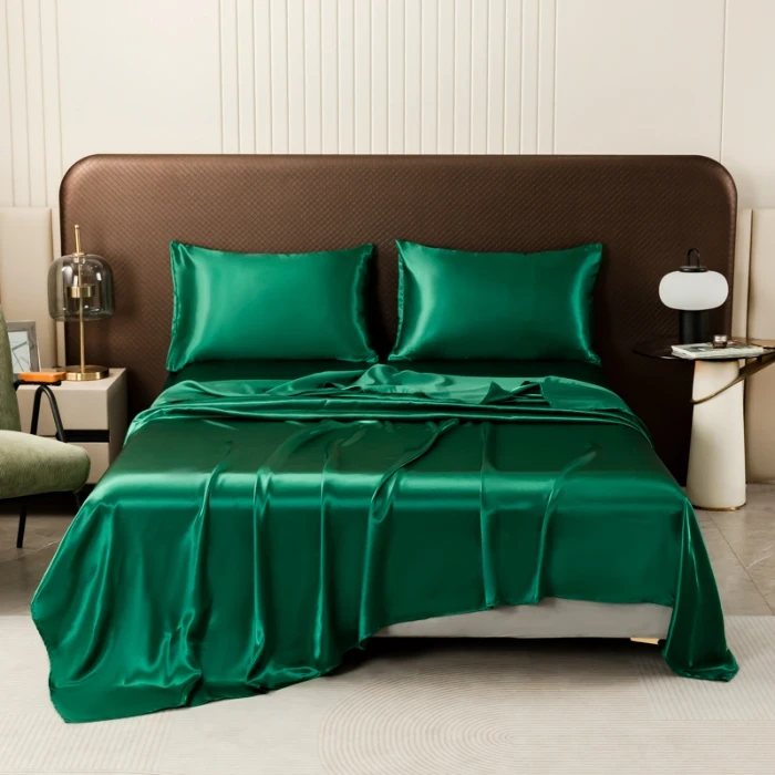 Popular-Home-Textile-Non-Toxic-Skin-Friendly-Comfortable-Washable-Bedding-Set-4pcs-Solid-Bed-Sheets-Bed-Covers-Pillowcases